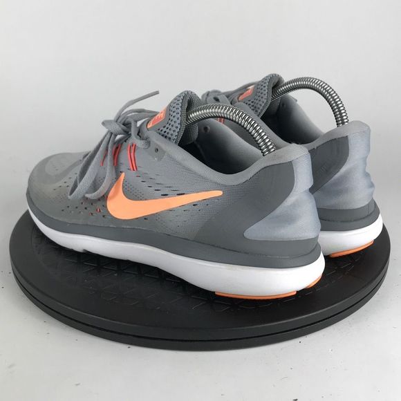 Nike Flex 2017 RN Gray/Orange Athletic Running Shoes 898476-003 Women’s Size 9.5 - Picture 7 of 12